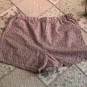 Homemade floral shorts